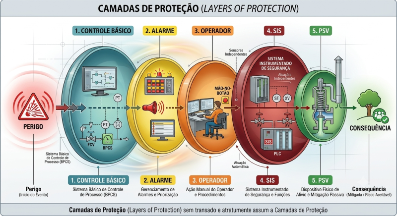 LOPA Layers of Protection Analysis camadas de proteção 